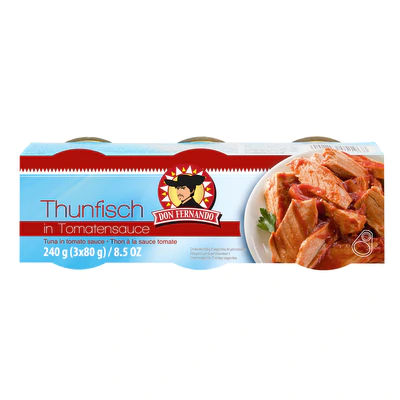 Tuna in tomato sauce 3-pack (32 x 240g)