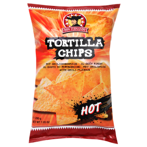 Tortilla chips with chili flavour (22 X 200g)
