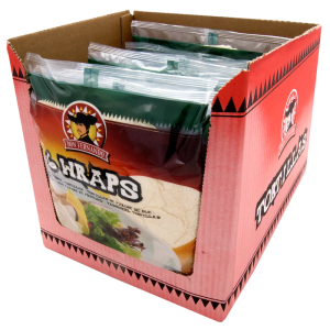 Wraps wheat flour tortillas 6x25cm (14 x 370g)