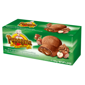 Biscuits with hazelnut filling (18 x 150g)