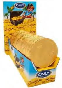 Big gold coins milk chocolate (72 x 21,5g) 