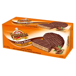 Chocolate wafers with orange flavoured cream filling (20 x 120g)