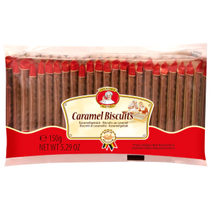 Caramel biscuits 25x6g (12 x 150g)