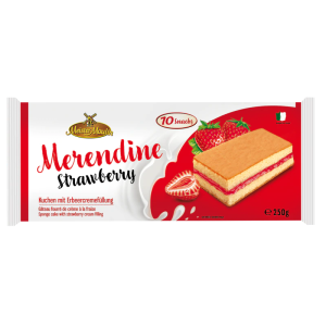 Biscuit snack with strawberry cream (12 x 250g)
