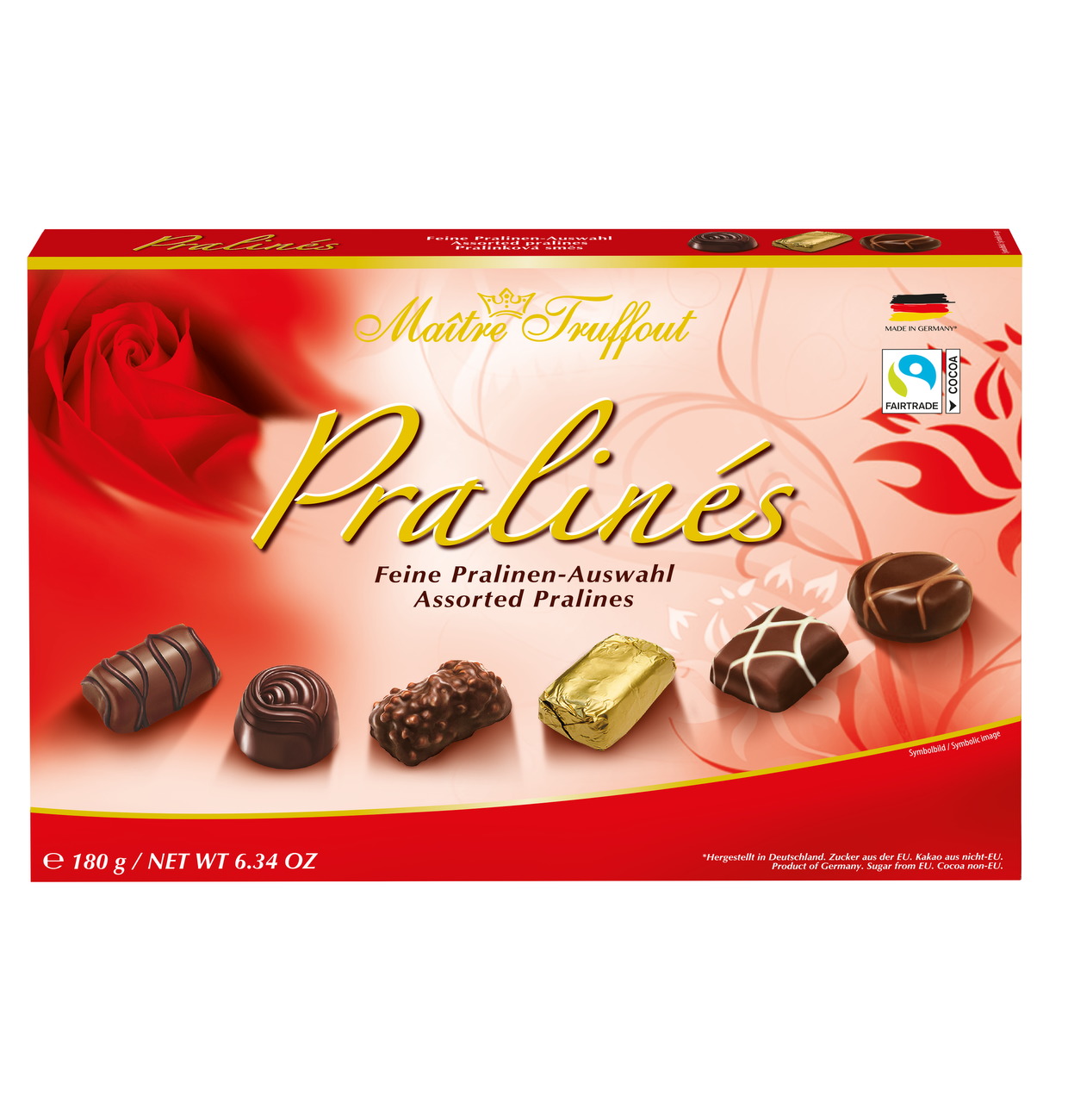 Assorted pralines red (8 x 180g)