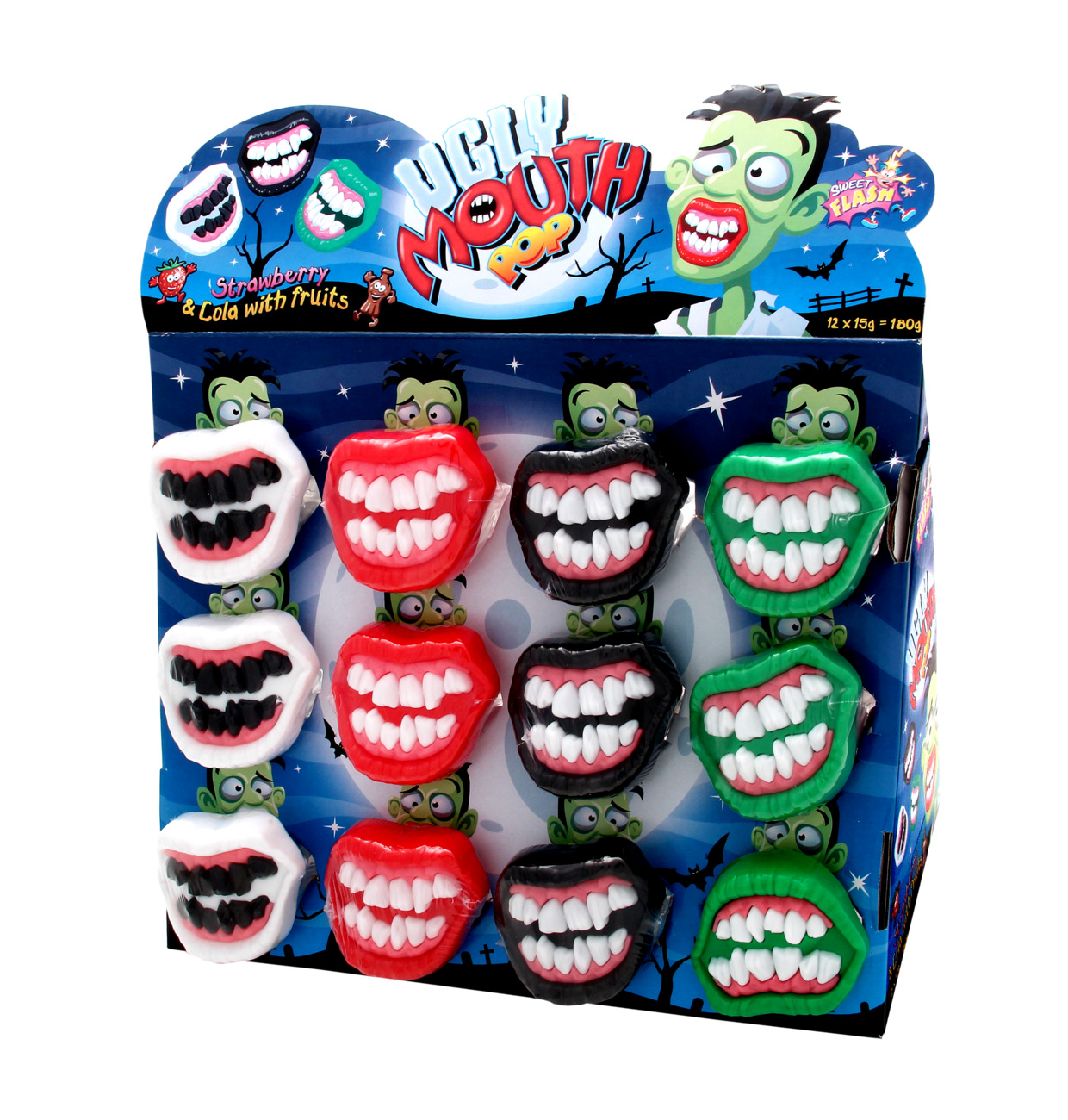Scary dentures lollipops (12 x 15g)