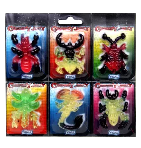 Creepy Jelly fruit gum insects 6-pack (11 x 11g)