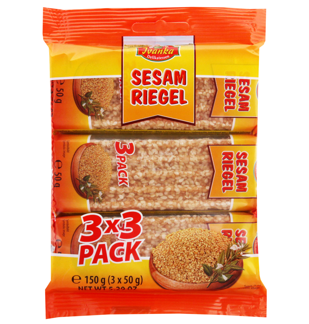 Caramel sesame bar (12 x 150g)