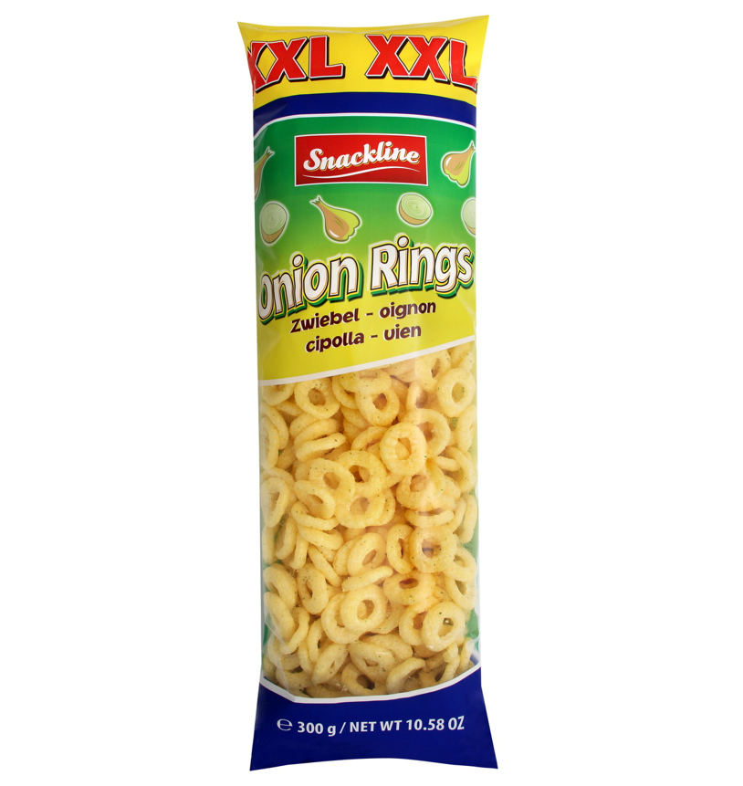 XXL Onion rings corn snack salted (18 x 300g)