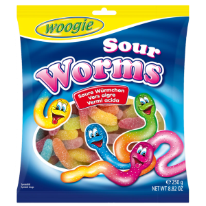 Sour Worms (16 x 250g)
