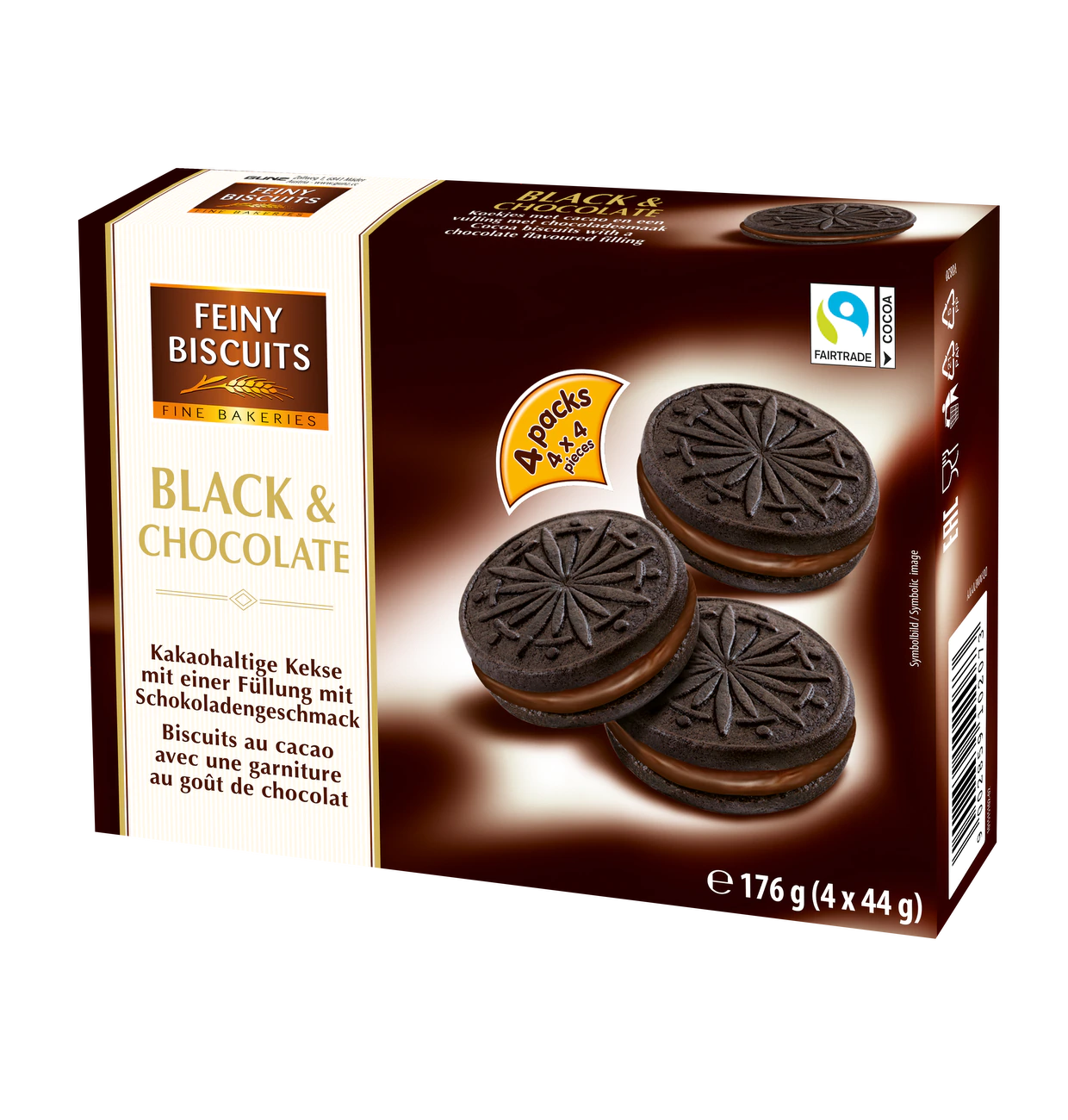 Cookies black & chocolate (18 x 176g)