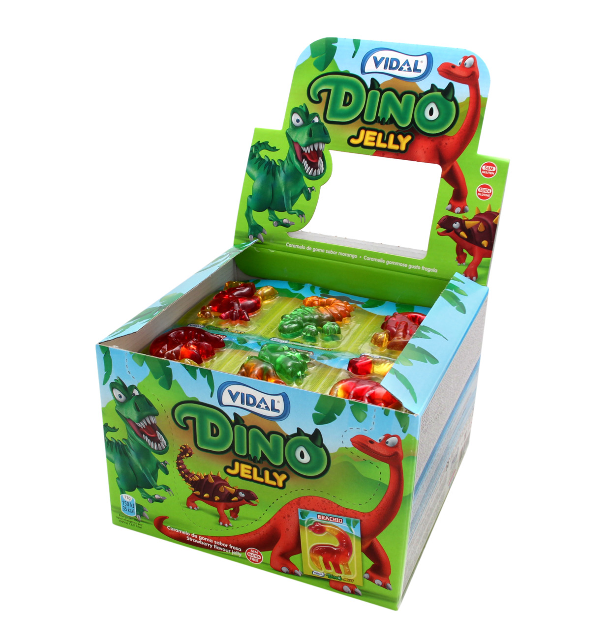 Dino Jelly fruit gum dinosaur 6-pack (11 x 11g)