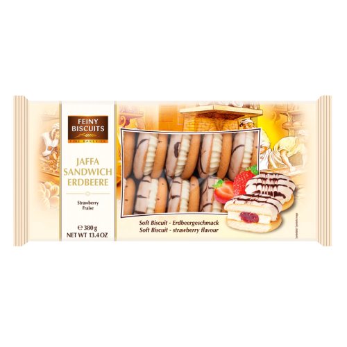 Jaffa Sandwich Jordgubb (9 x 380g)