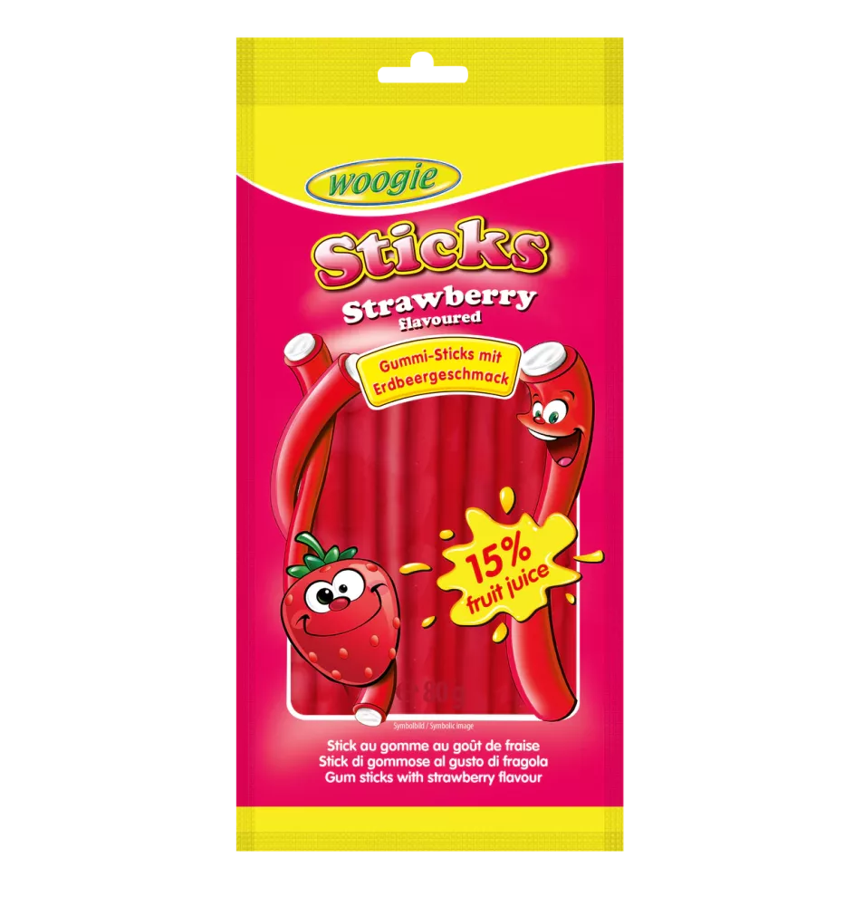 Strawberry flavoured candy with filling (18 x 85g)
