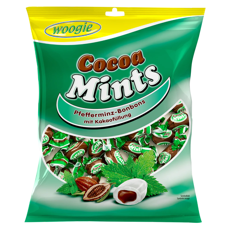 Pepparmintskarameller med kakaofyllning (24 x 150g)