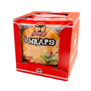 Wraps tomato Tortillas 4x25cm (20 x 240g)