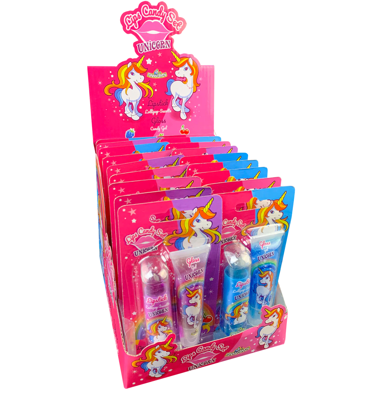 Candy Lipstick Set- Lollipops and Candy Gel (18 x 25g)