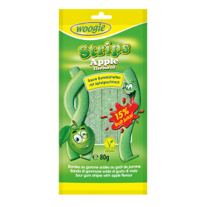 Apple flavoured candy with sugar coating (18 x 80g)