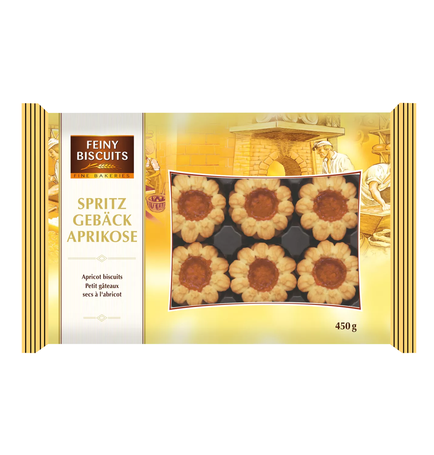 Crispy biscuit with apricot (12 x 450g)