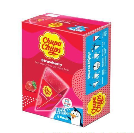 Chupa Chups Jordgubbs Freeze pops 8-pack (6 x 496ml)