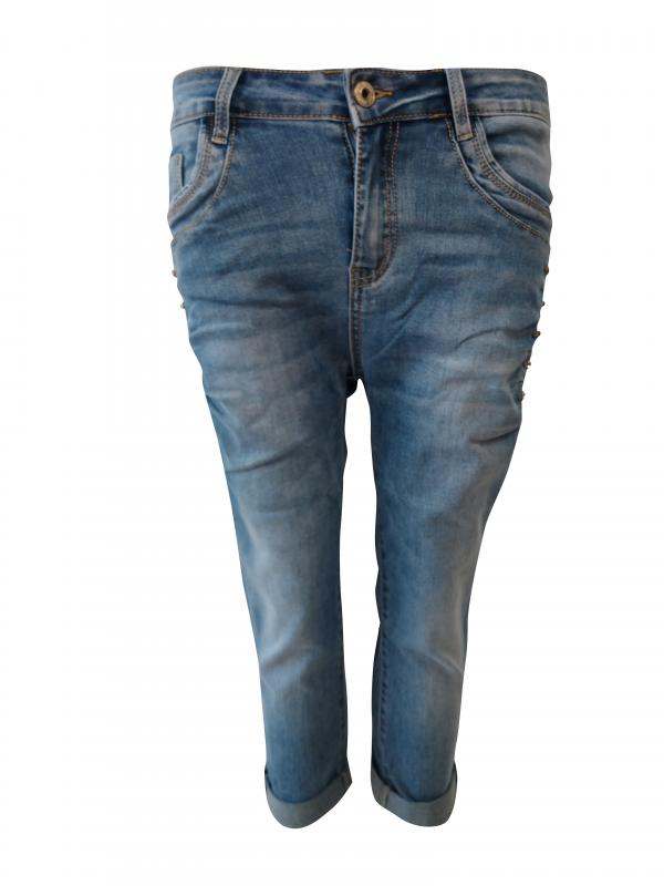Jeans capri med bling Pc8017a-ss21