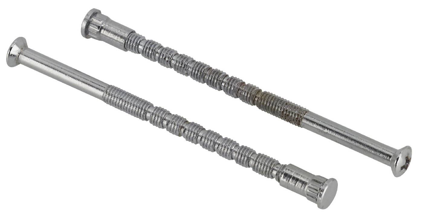 Tryckesskruv M4 Splines Krom 2-pack 90mm