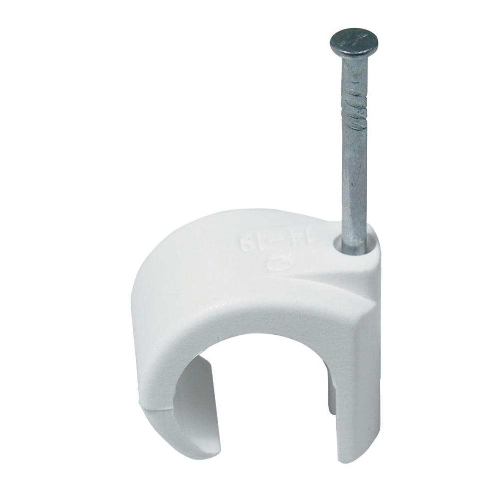 Clips 8-12mm Rund 100st/förp Vit BÅREBO