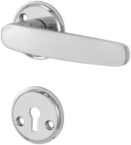 Innerdörrhandtag Dahl med nyckelskylt Krom