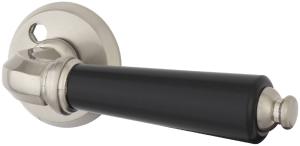 Innerdörrhandtag Ponten Mattnicklad/Svart