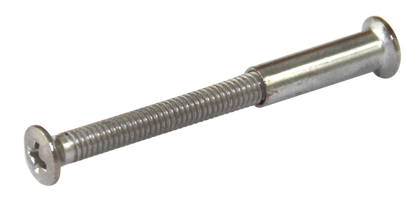 Tryckesskruv M4 Universal med hylsmutter Krom 4-pack 42mm