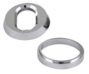 Cylinderring Oval Universal Utsida Krom