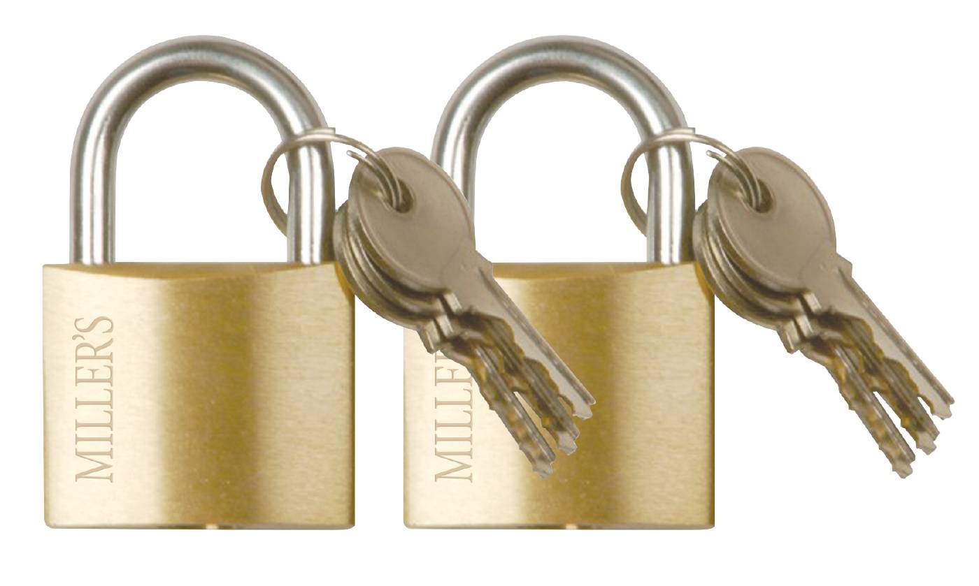 Hänglås Mässing H 701/30 2-pack