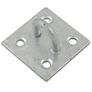 Bygelfäste Varmförzinkad Fästplatta 1-pack 51x51mm