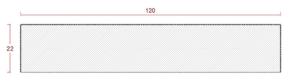 22x120x3600 F Ytterpanel imp NTR AB