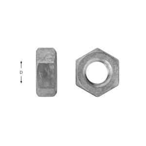 6-kantsmutter M6M din 934 M10 utv 100st/pkt