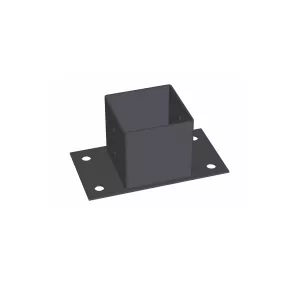 Stolpsko Svart 96x96x150mm