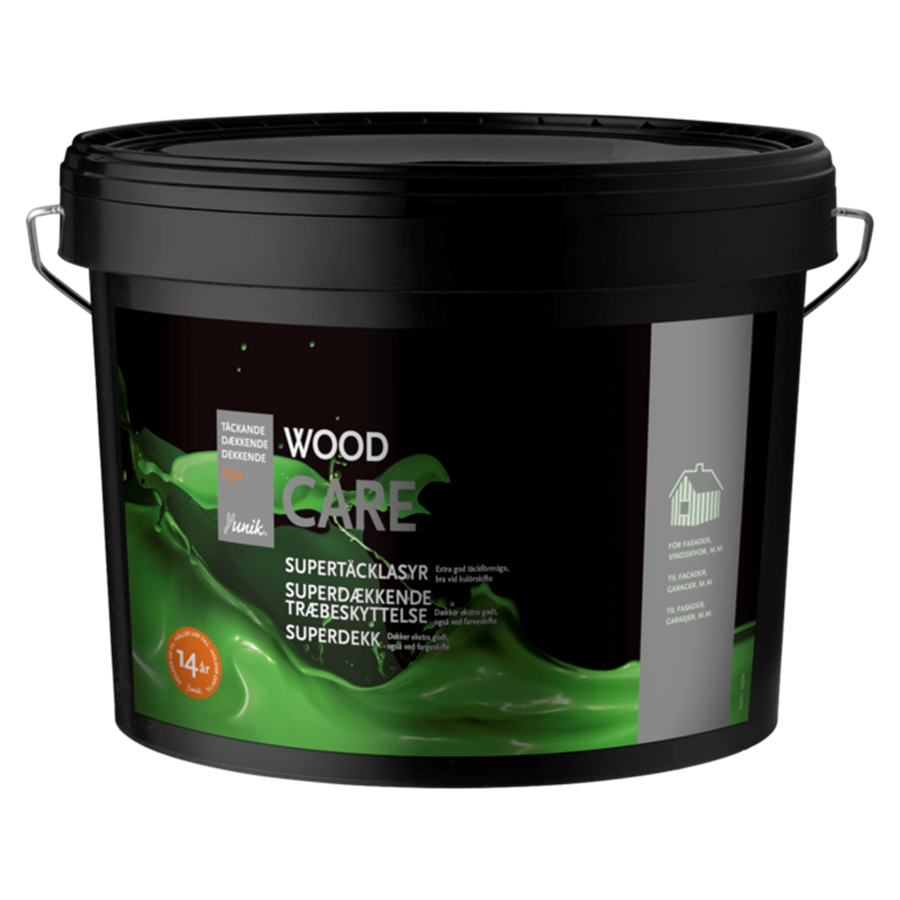Yunik Wood Care Supertäcklasyr Svart 10L