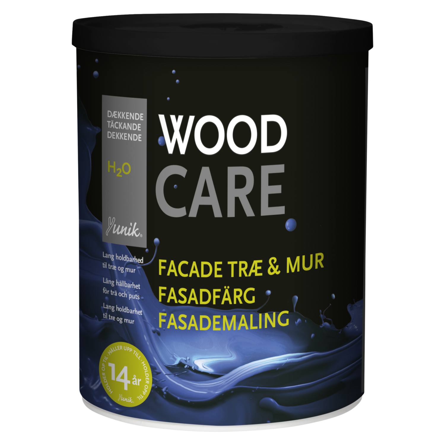 Yunik Wood Care Fasadfärg Vit/Bas AA 0,70L