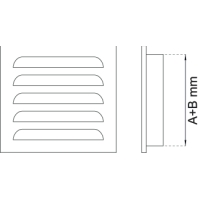 Ventilgaller 100x100 möss säkra 33G