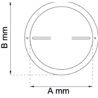 Tallriksventil 80 Alu 100mm BÅREBO