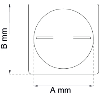 Tallriksventil 85 Alu 100mm BÅREBO