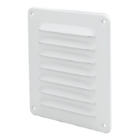 Ventilgaller 155x155 Vit Aluminium utv FRESH