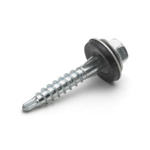 Plasttaksskruv Trä 5,5x35 utv Silver 150st/pkt