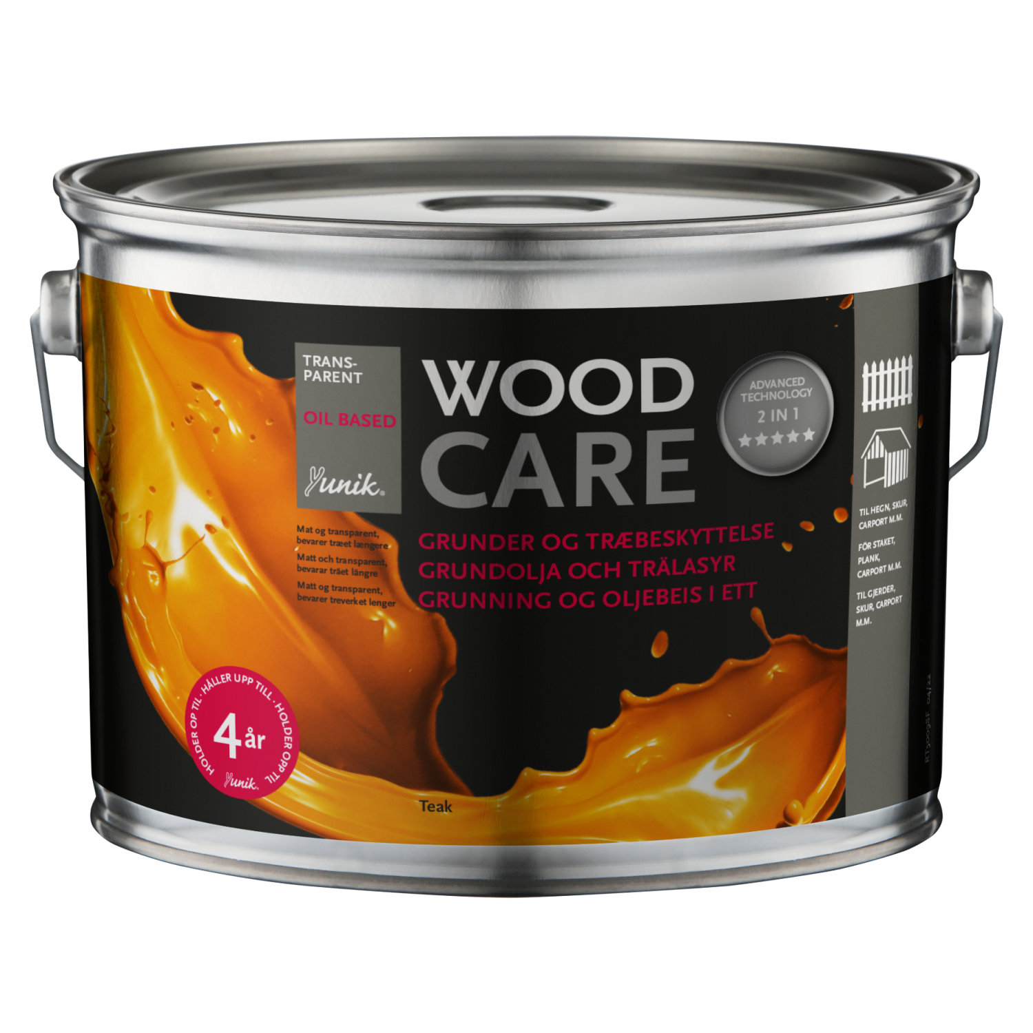 Yunik Wood Care 2-In-1 Teak 3L