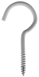 Skruvkrok 11 Vit 5-pack 50mm