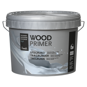 Yunik Wood Primer Utegrund V Vit 10L