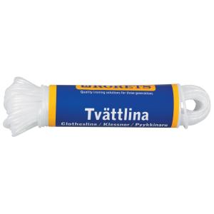 Tvättlina vit 20m RÖRETS