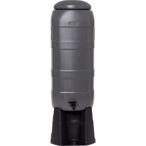 Regntunna komplett med fot 100L Grå