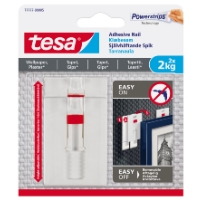 Självhäftande spik, justerbar för tapet 2-pack 2kg TESA