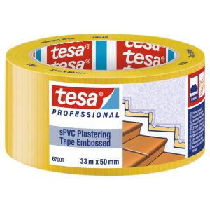 Byggtejp SPVC 67001 Gul 33mx50mm TESA